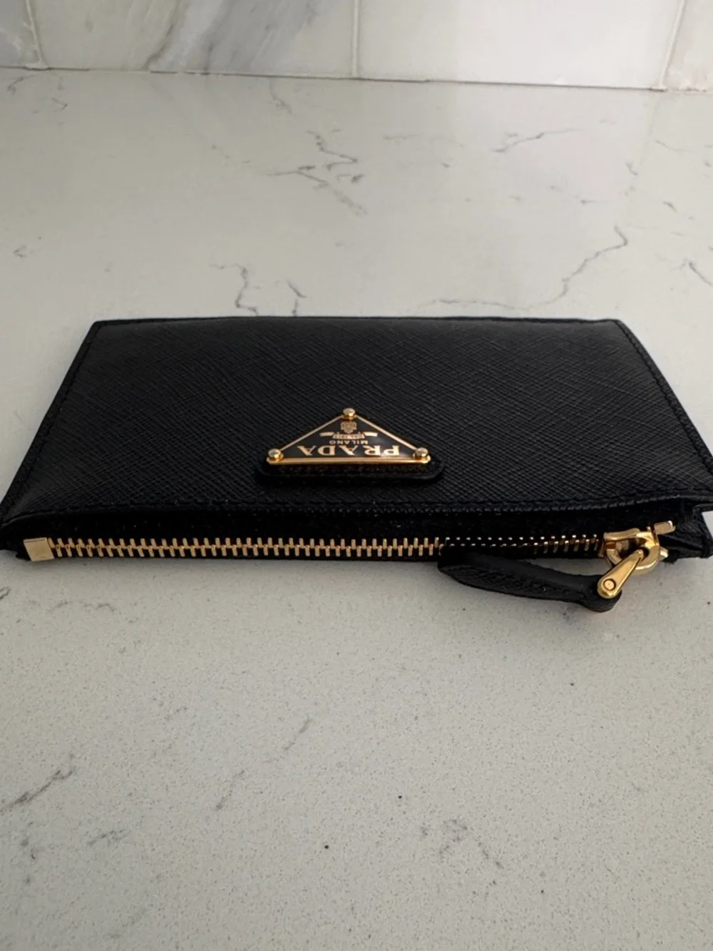 Prada Black Saffiano Leather Card Holder - Picture 8 of 13